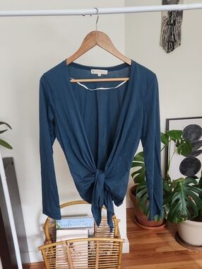 Indigenous Organic Cotton Wrap Top